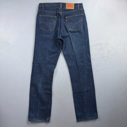 Levis 501 Vintage 80s USA XX Straight Leg Jeans Blue Dark Wash 36x34 Act 33x33