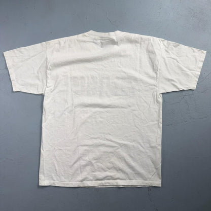 Gildan Logo Promo Y2K VTG T Shirt Graphic On Shirt Tag 2000s RARE Music Classic