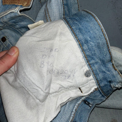 Levis 501 Vintage 80s Redline Selvedge USA XX Jeans Light Wash 1980s Act 29x30