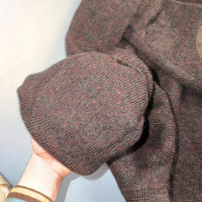 VTG 60s Kid Mohair Cardigan Sweater Medium Cobain Shaggy Wool Rockabilly 1960s