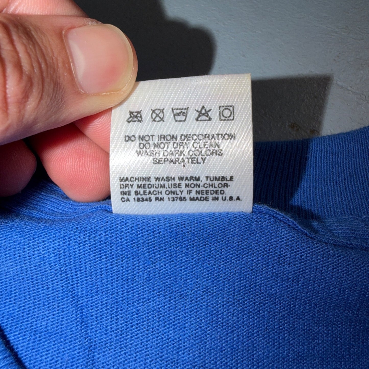 VTG 90s Cayman Islands Sea Turtle Coral Reef Graphic T Shirt Blue Single Stitch