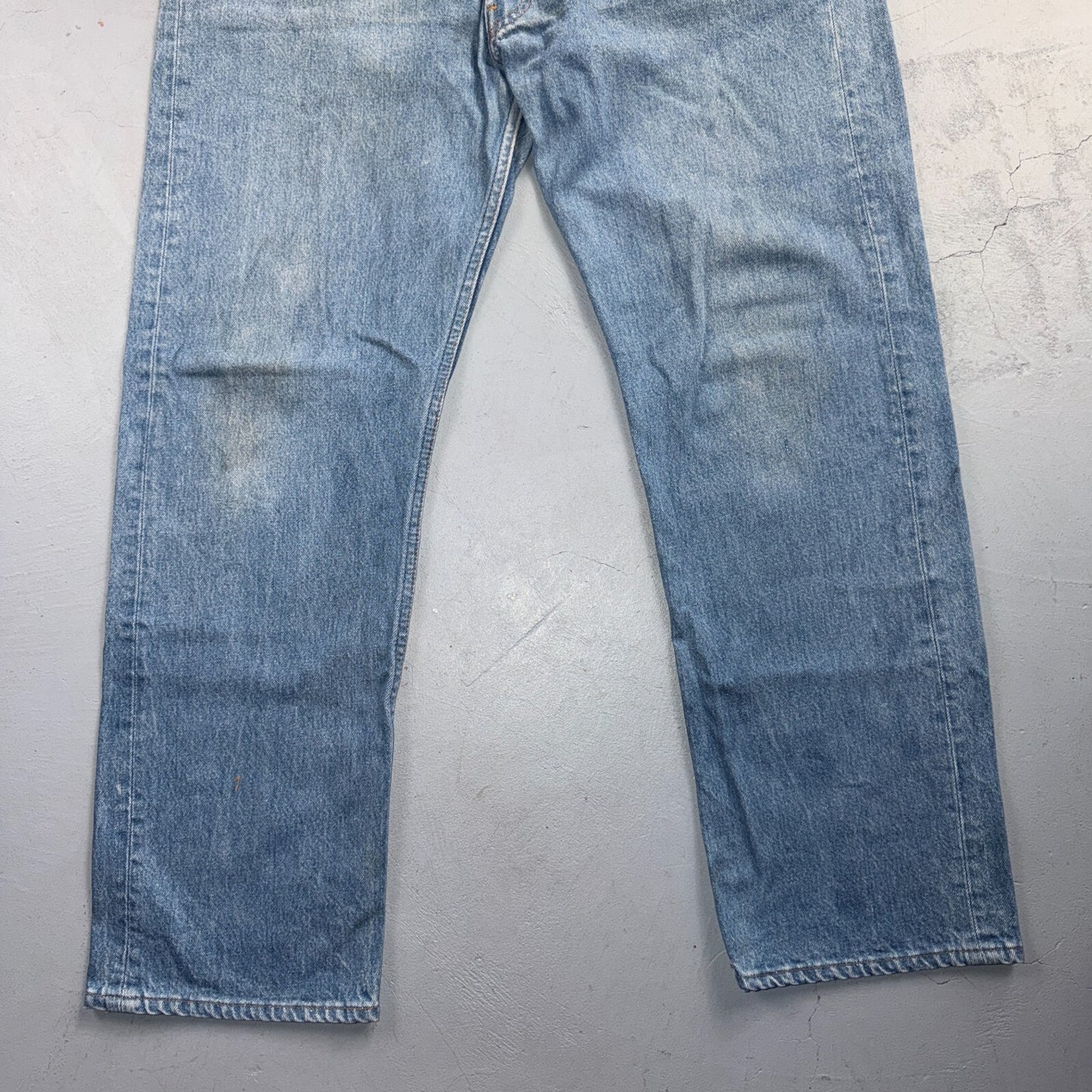 Levis 501 Vintage 80s USA XX Straight Leg Jeans Blue Light Wash 40x33 Act 38x29