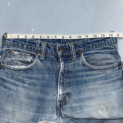 Levis 517 Vintage 70s SS USA Red Tab Bootcut Flare Blue Jeans Talon Act 29x32