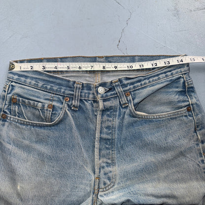 Levis 501 Vintage 80s Redline Selvedge USA XX Jeans Light Wash 32x38 Act 29x32
