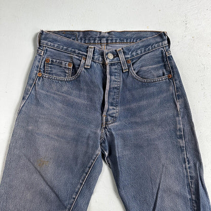 Levis 501 Vintage 80s Redline Selvedge USA XX Jeans Dyed Wash 28x36 Act 26x31