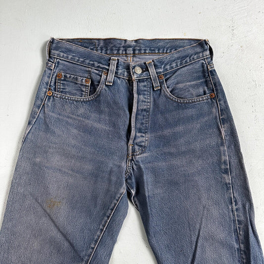 Levis 501 Vintage 80s Redline Selvedge USA XX Jeans Dyed Wash 28x36 Act 26x31