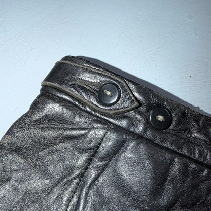 VTG 1950s 1960s Black Leather Motorcycle Pants 31x31 Rockabilly 50s 60s Buco Sty