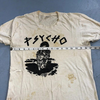 Psycho Vintage T Shirt Concert Boston Punk Grunge Nirvana 80s Band Rock Boro