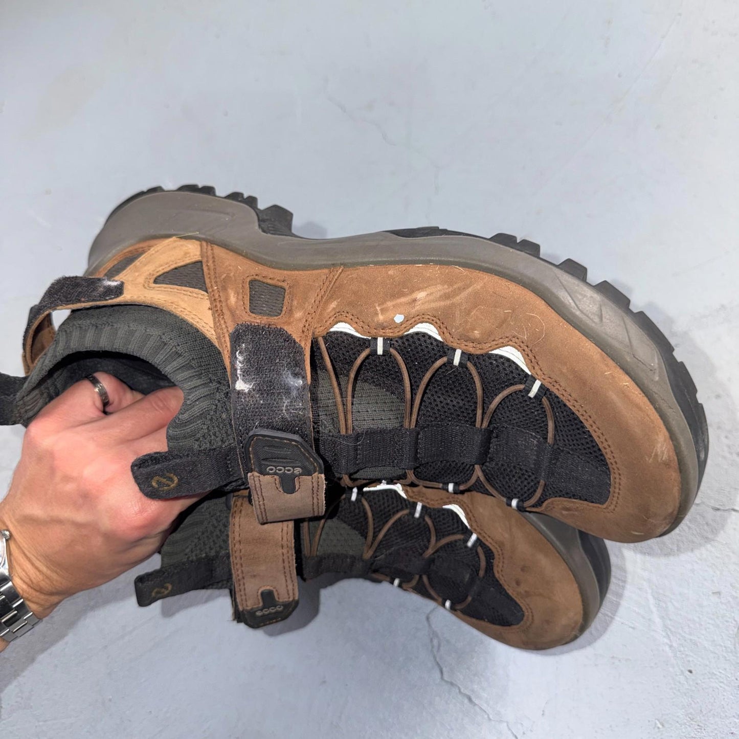 ECCO Sport Offroad Explorer Strap Men's Size EU 46 Rare Worn 12US