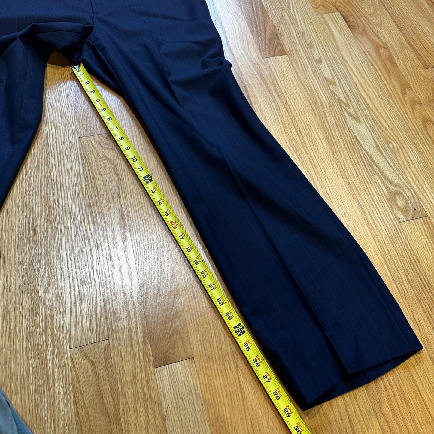 VTG 50s Navy Dress Pants Trousers Talon Gab Size 32x29 1960s Slacks Pinstripe