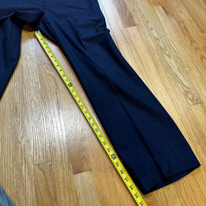 VTG 50s Navy Dress Pants Trousers Talon Gab Size 32x29 1960s Slacks Pinstripe