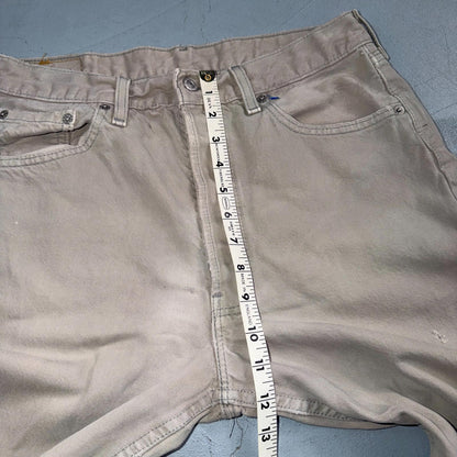 Levis 501 Vintage 90s USA XX Straight Leg Jeans Beige Light Wash 34x32 Act 31x29