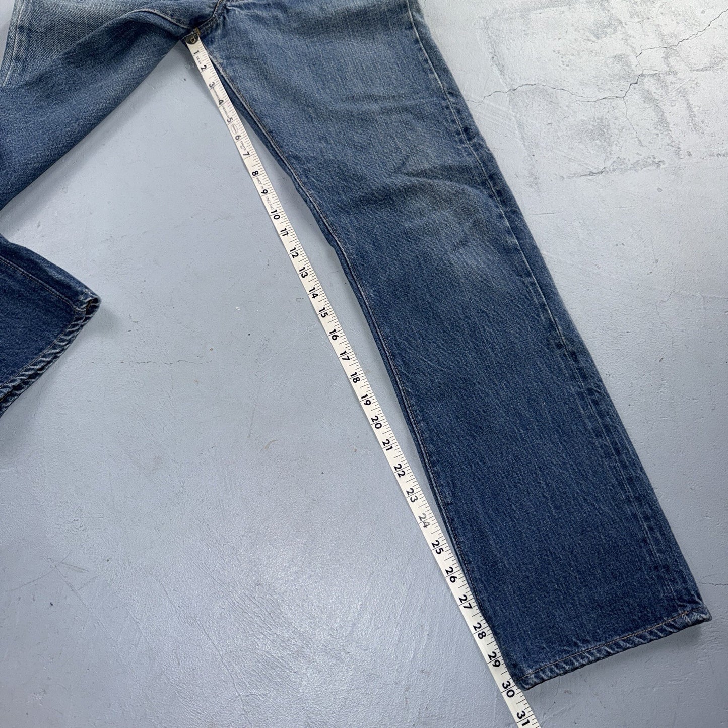 Levis 501 Vintage 70s SS Redline Selvedge USA Jeans Med Wash 30x34 Act 28x30