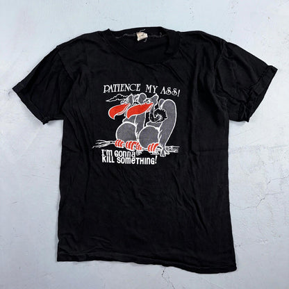 Vultures Patience VTG T Shirt Grunge Single Stitch Animals Hunting Funny Joke