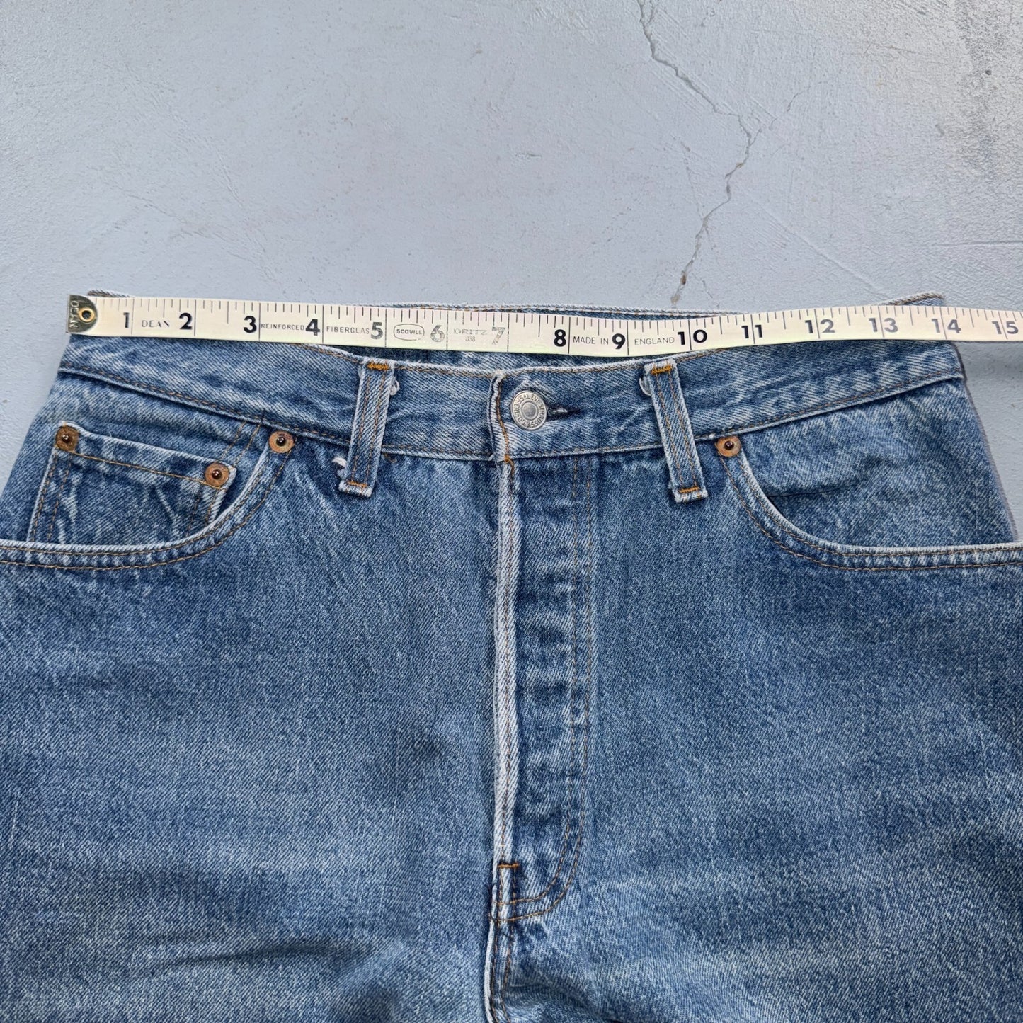 Levis 501 Vintage 80s USA XX Straight Leg Jeans Blue 26501 0159 30x31 Act 28x31