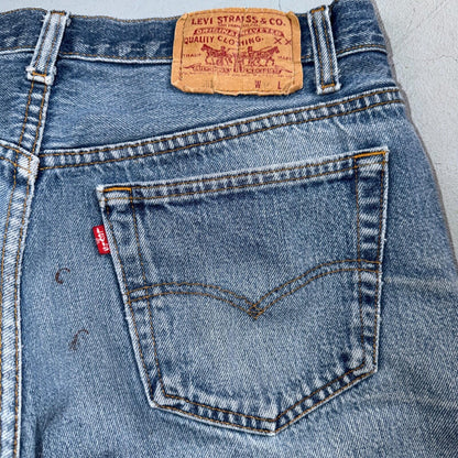 Levis 501 Vintage 80s USA XX Straight Leg Jeans Blue Light Wash 34x33 Act 32x29