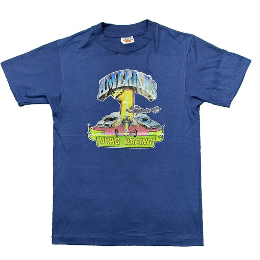 Drag Racing Vintage T Shirt 70s Iron On Gay Pride LGBTQ Sports Racing Sparkle