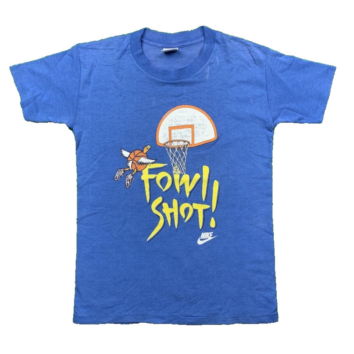 Vintage Nike T Shirt Mens Small Fowl Shot Owl Cartoon Basketball Jordan 90s