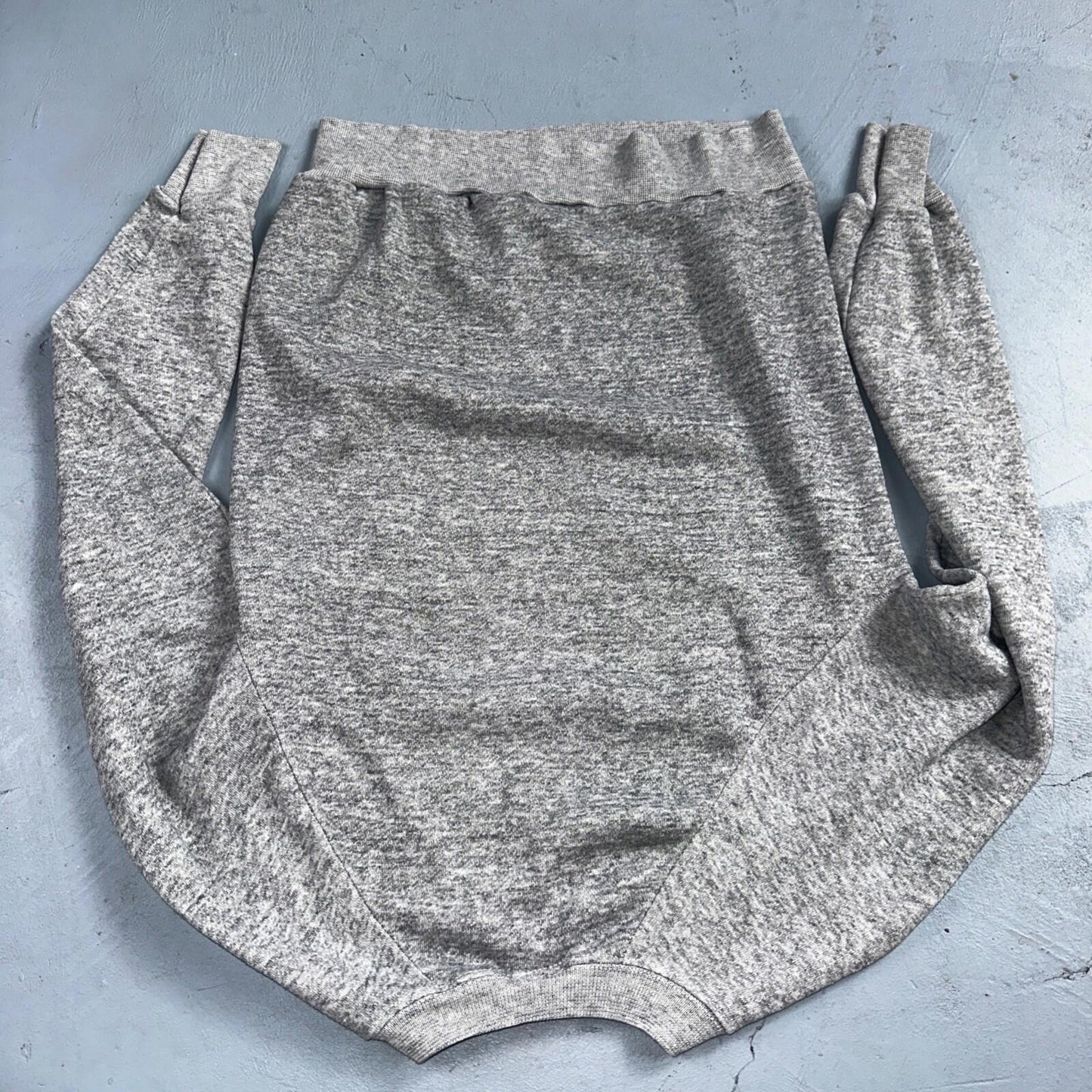 No Frills Sweat Sweatshirt 80s VTG Crewneck Gym Gray Barcode Raglan Jumper 1980s
