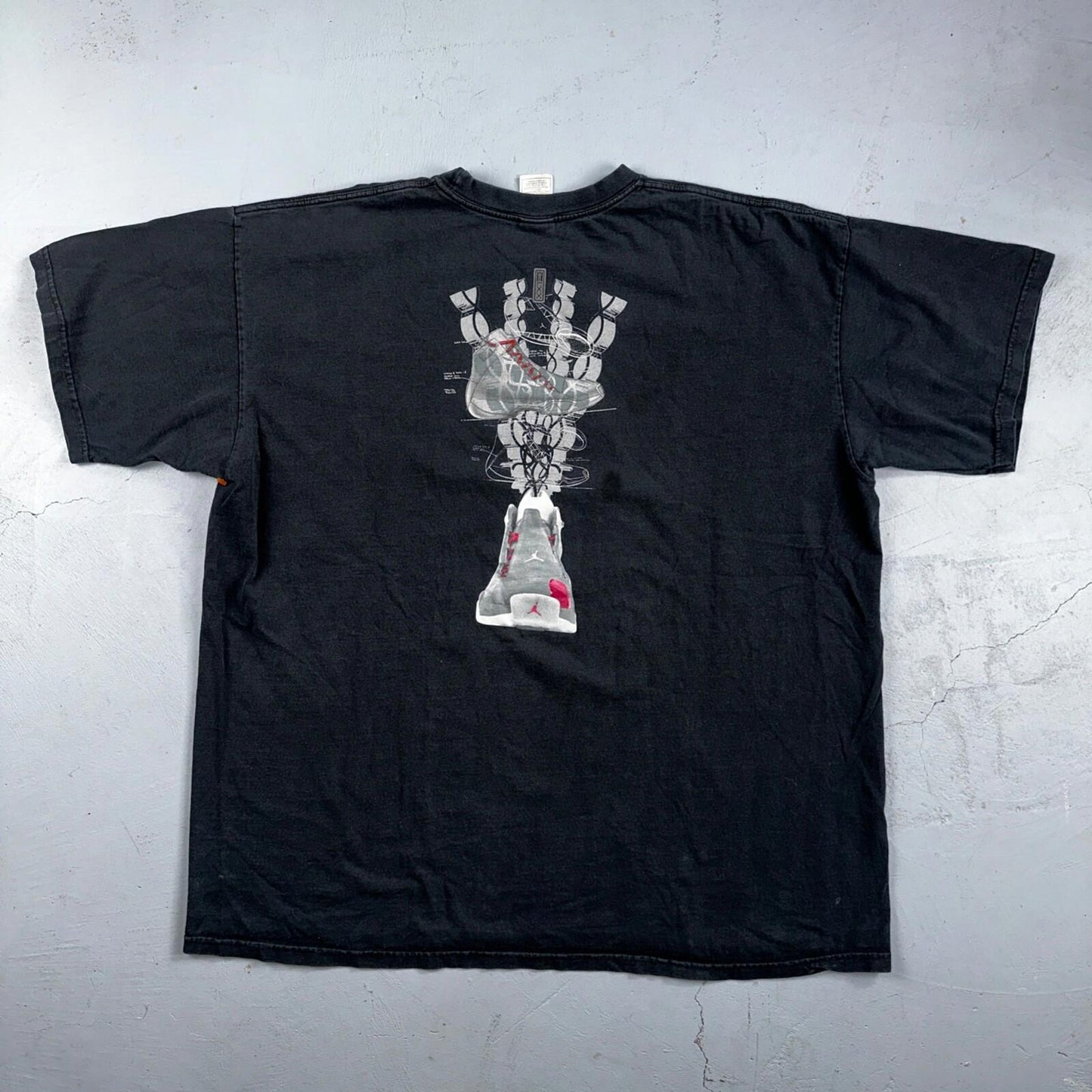 Nike Air Jordan 21 VTG T Shirt 2XL 2006 Y2K Promo Sole Shoe Basketball