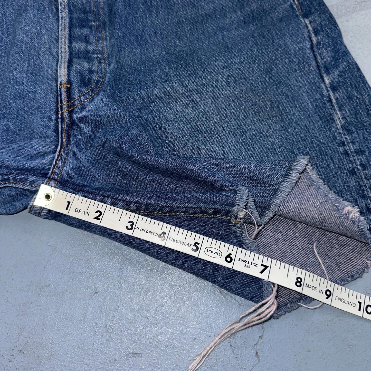 Levis 501 Vintage 80s USA XX Shorts Cut Off Blue Light Wash 32x32 Act 31x6