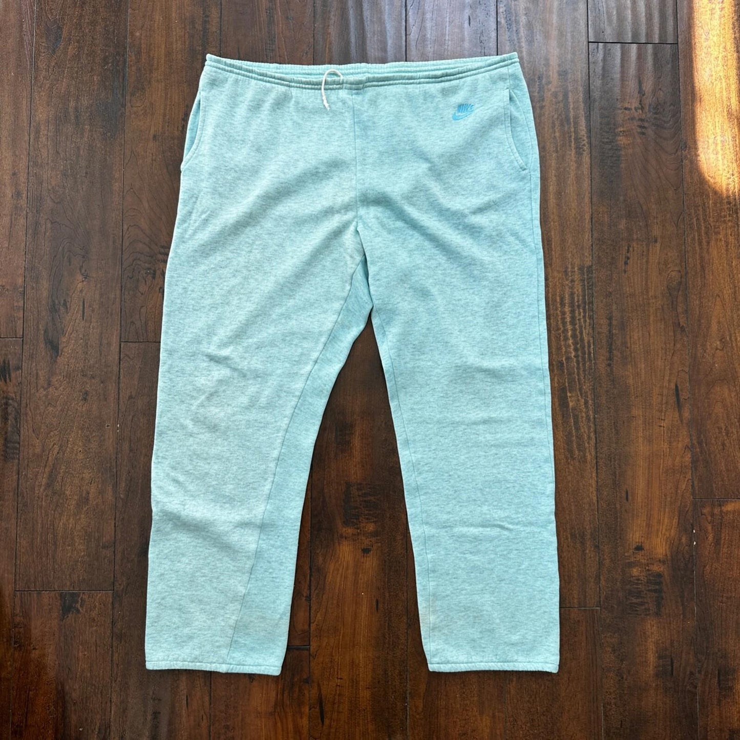 VTG Nike Athletic Blue Sweatpants S Drawstring Adjustable Jogger Y2K Gym