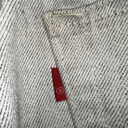 Levis 501 Vintage 80s USA XX Straight Leg Jeans Gray Light Wash 28x32 Act 27x31