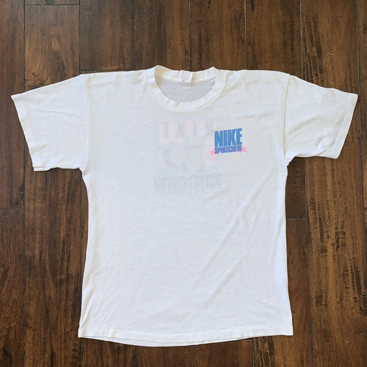 Spikecrew Volleyball Vintage Nike T Shirt USA Rare Single Stitch 90s Sports aj1