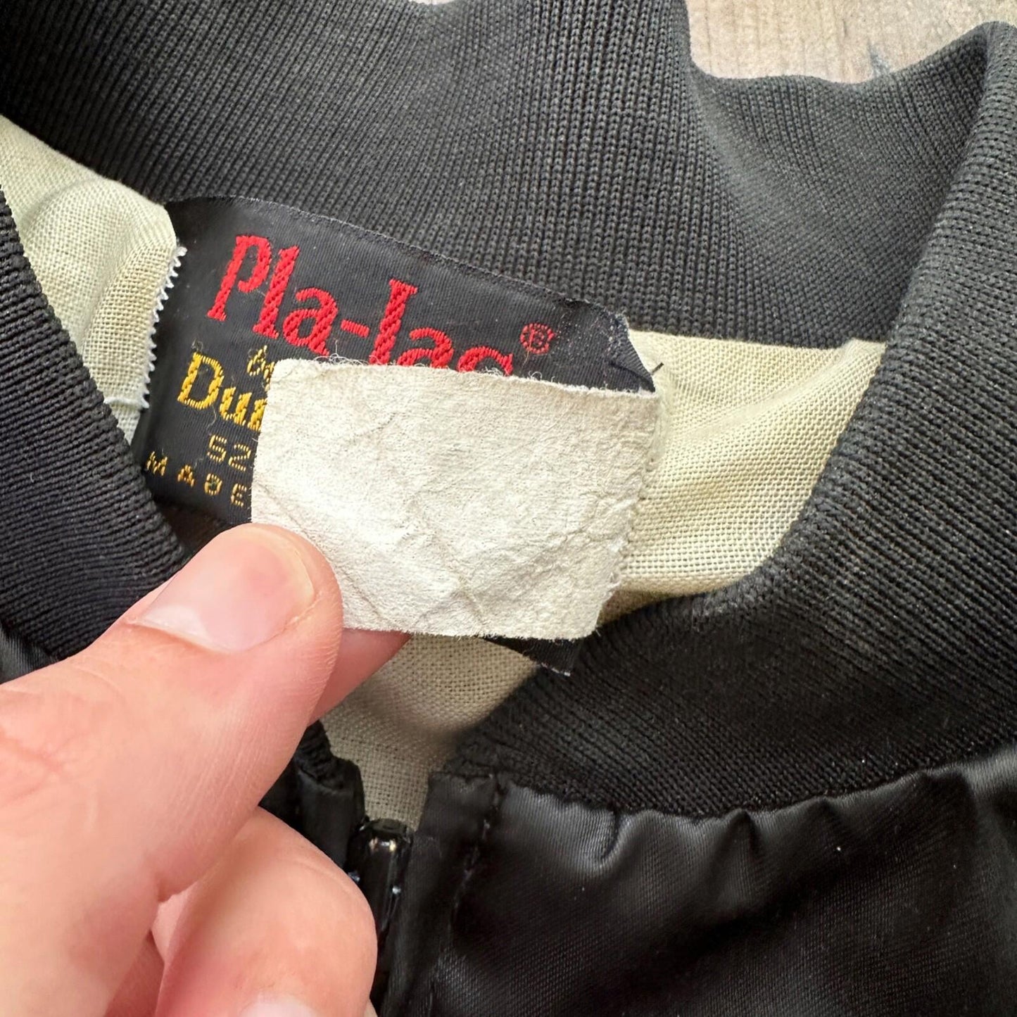 Vintage Pla-Jac By Dunbrooke Jacket 2XL Made in USA Black Snap HiTech