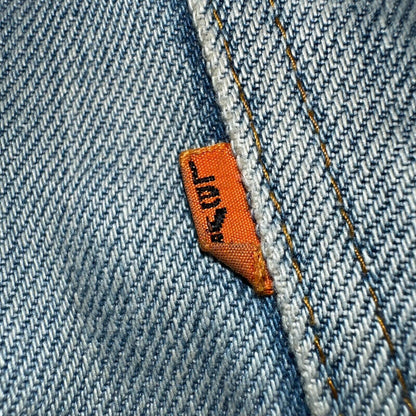 Levis 517 Vintage 80s USA Orange Tab Bootcut Flare Blue Jeans Talon Act 38x28