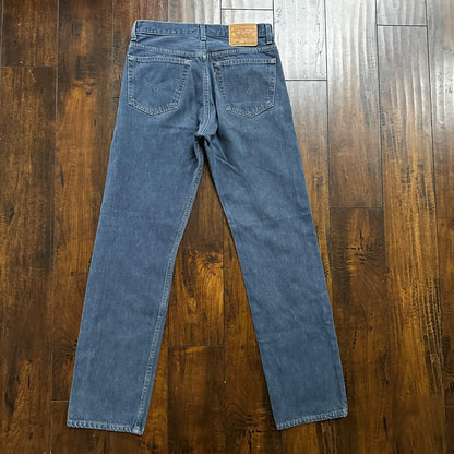 Levis VTG 90s 501 Button Fly 31x32 USA Tag Jeans Straight Wash Blue XX Act 28x31