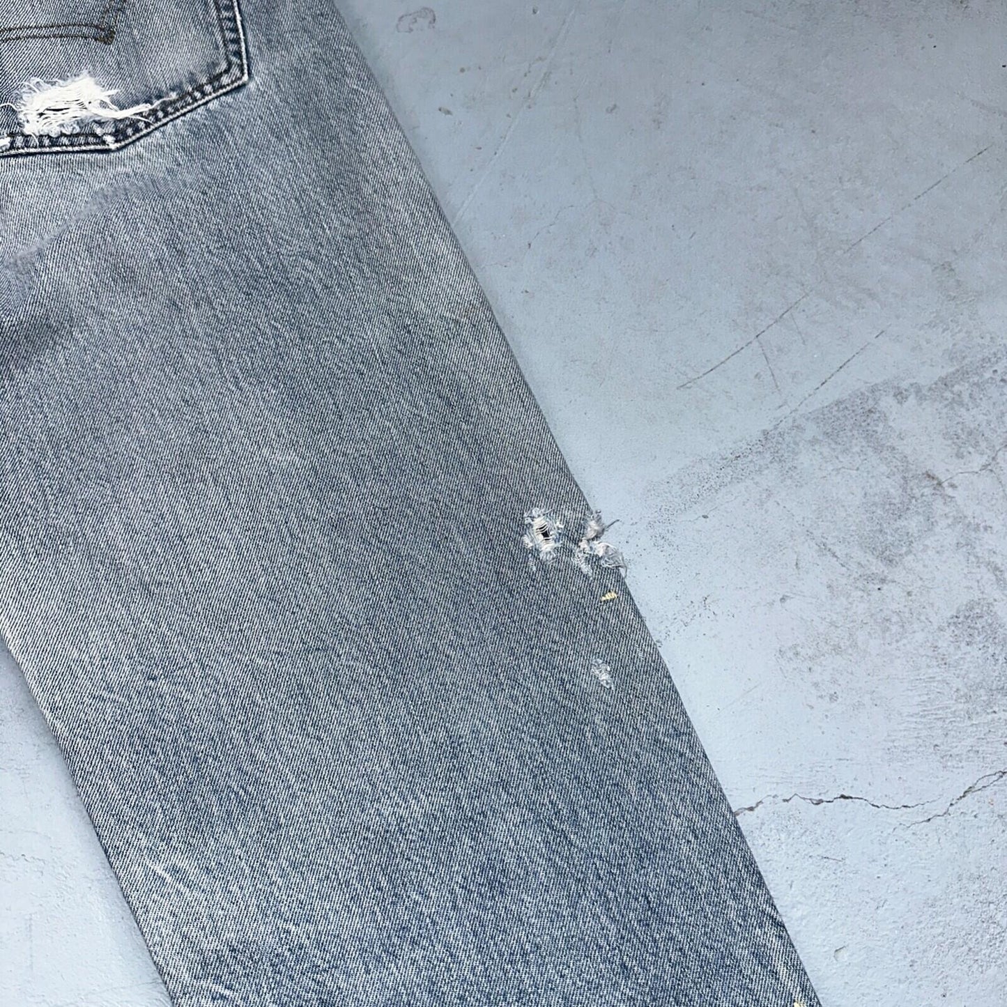 Levis 501 Vintage 80s Redline Selvedge USA XX Jeans Light Wash 66 Act 27x31