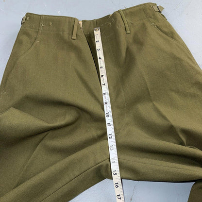 Vintage Military Pants Trousers Medium Regular 50s M1951 OG-108 Wool Mens 31x30