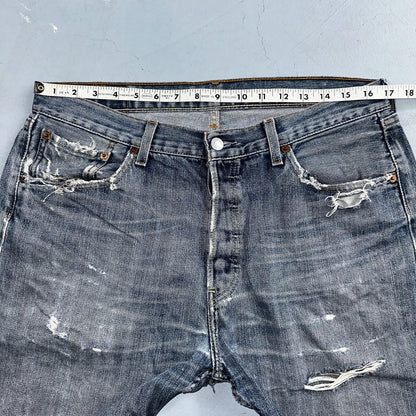 Levis 501 Vintage Y2K XX Straight Leg Jeans Blue Med Wash 34x36 Act 33x30