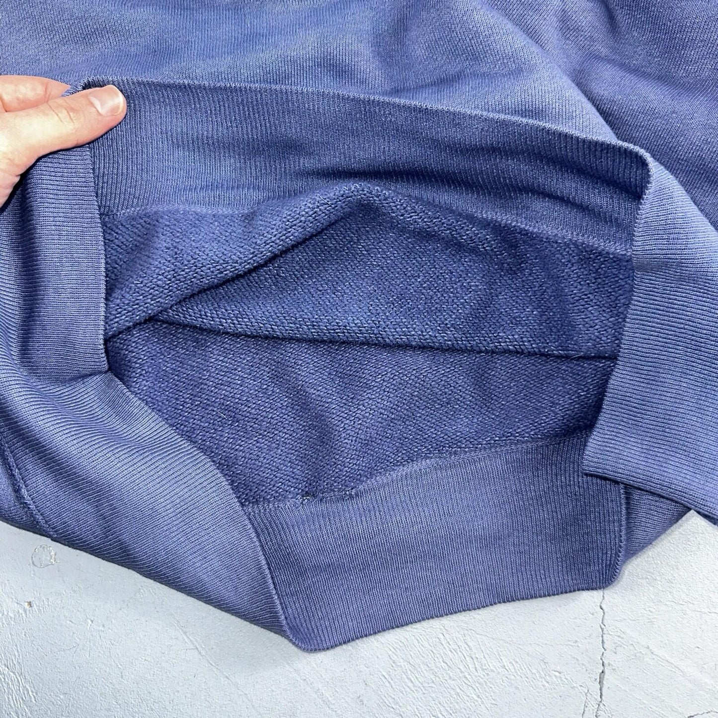 VTG Double V Sweatshirt 40s 50s 1940s Faded Blue Crewneck Boxy Rockabilly 1950s