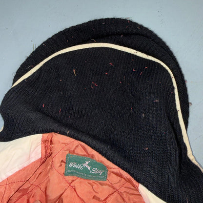 Vintage 50s White Stag Ski Jacket 1950s Rockabilly Stained Rare Puffer Quilt