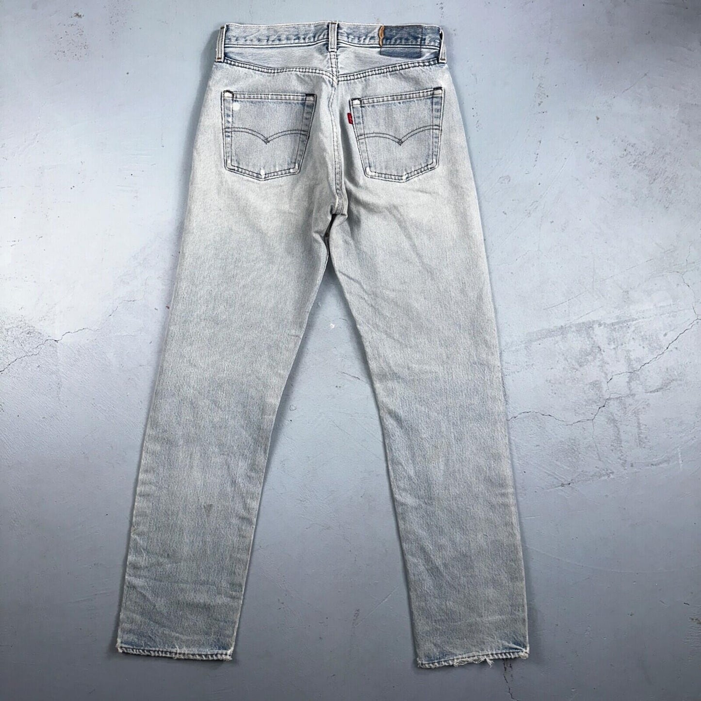Levis 501 Vintage 80s Redline Selvedge USA XX Jeans Light Wash 66 Act 28x31