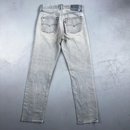 Levis 501 Vintage 80s Redline Selvedge USA XX Jeans Light Wash 66 Act 28x31