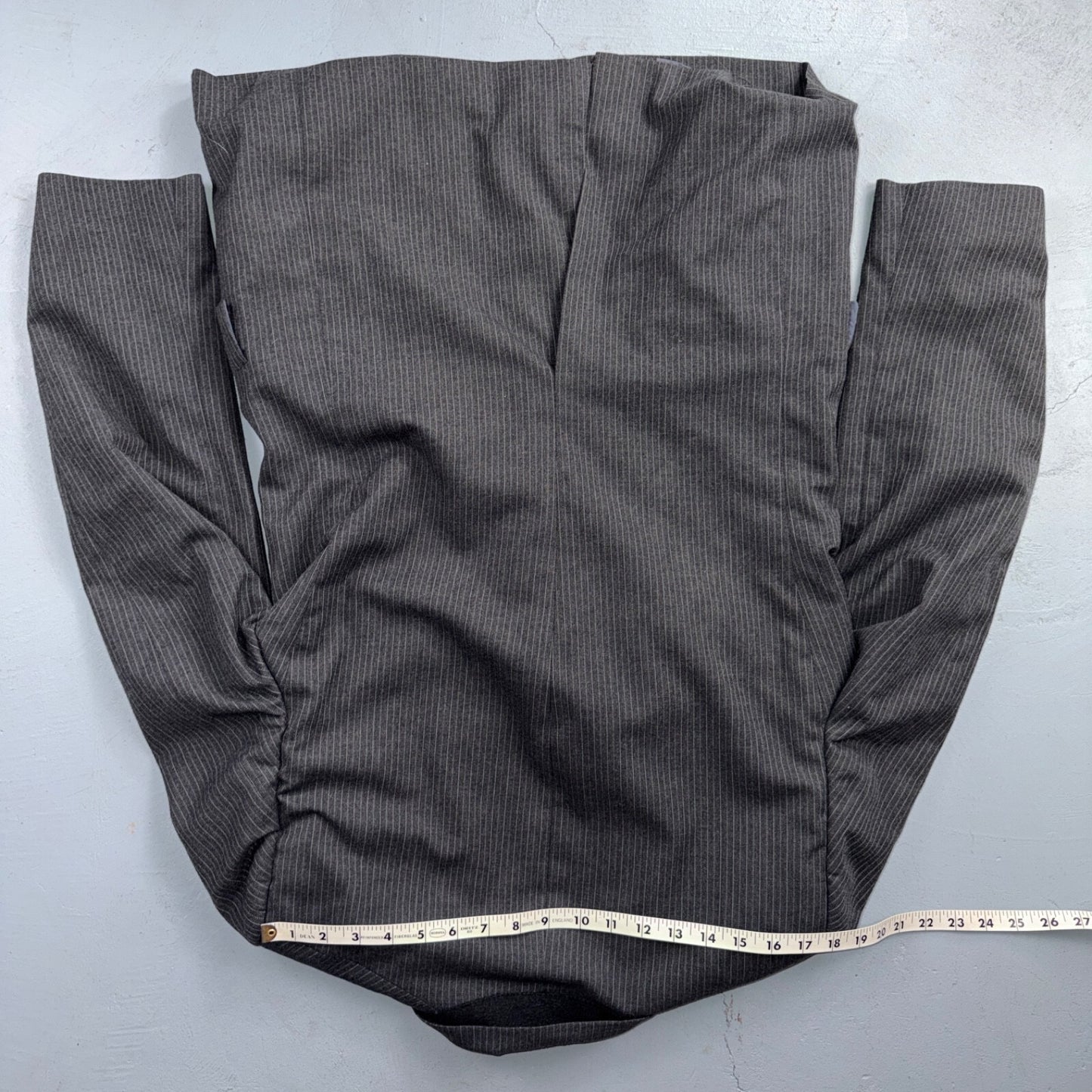VTG 80s Christian Dior 3 Piece Suit 3pc Wool Gray Pinstripe 40 34x32 Pants Vest