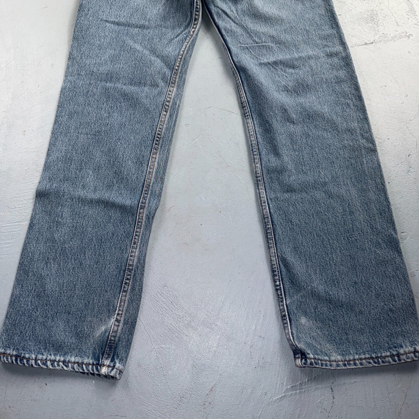 Levis 501 Vintage 90s USA XX Straight Leg Jeans Blue Light Wash 30x30 Act 27x28