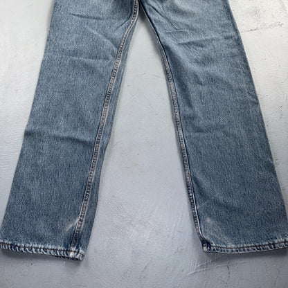 Levis 501 Vintage 90s USA XX Straight Leg Jeans Blue Light Wash 30x30 Act 27x28