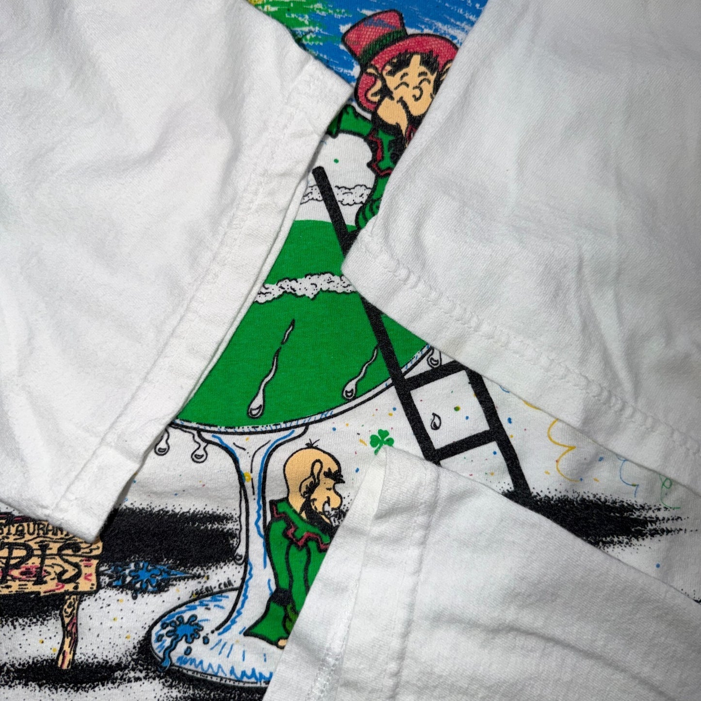 Margarita Elves VTG T Shirt Drinking Alcohol Smurfs Funny Graphic Pipis Lucky
