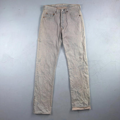 Levis 501 Vintage 80s Redline Selvedge USA XX Jeans Bleach Wash 32x40 Act 30x35