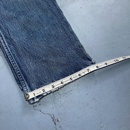Levis 517 Vintage 80s USA Orange Tab Bootcut Flare Blue Worn Jeans Act 34x27