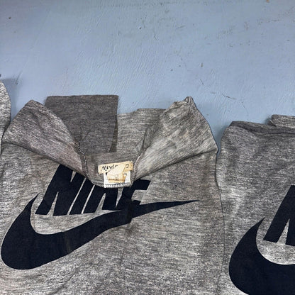 Nike 70s Lot of 8 VTG T Shirt Orange Tag Gray Swoosh Soft Chopped Front Team