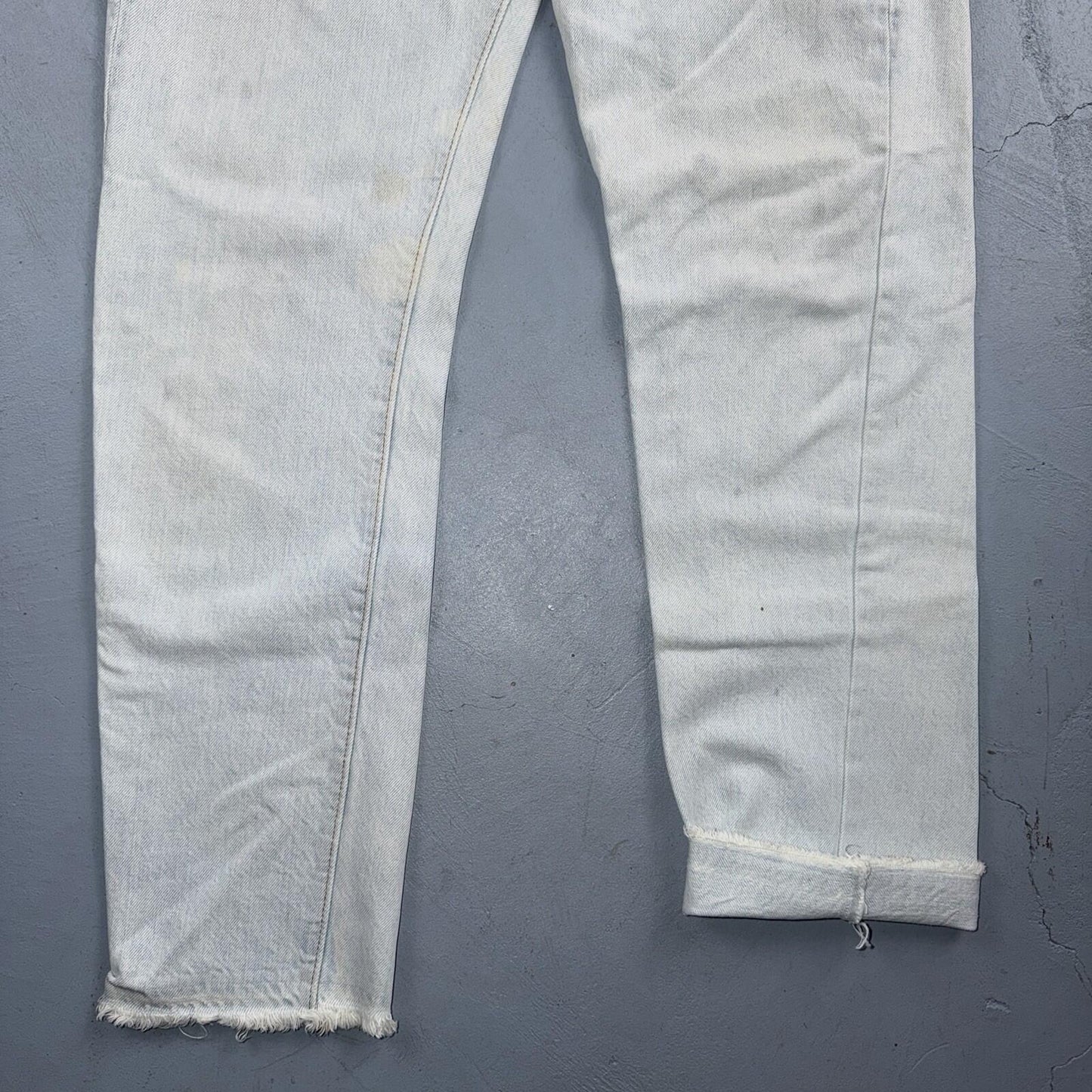 Levis 501 Vintage 80s Redline Selvedge USA XX Jeans Light Wash 28x29 Skinny