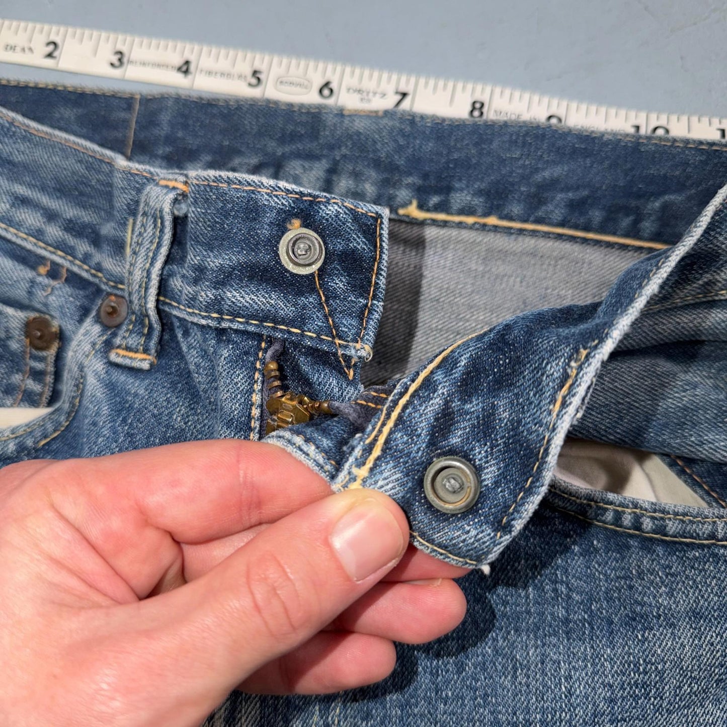 Levis Big E Vintage 50s Redline Hidden Rivets USA 1950s Jeans 503 501 Kids 24x26