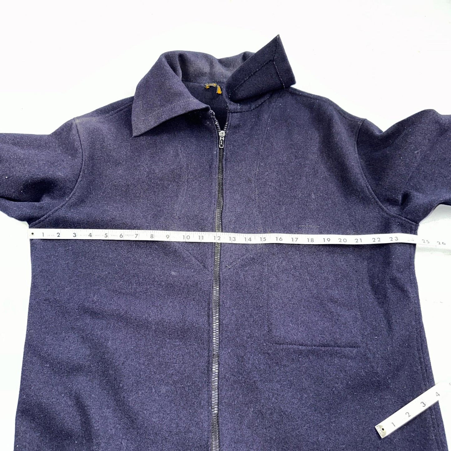 Rare Vintage 60s Blacks Greenock Military Smock Made In France Jacket Wool Navy