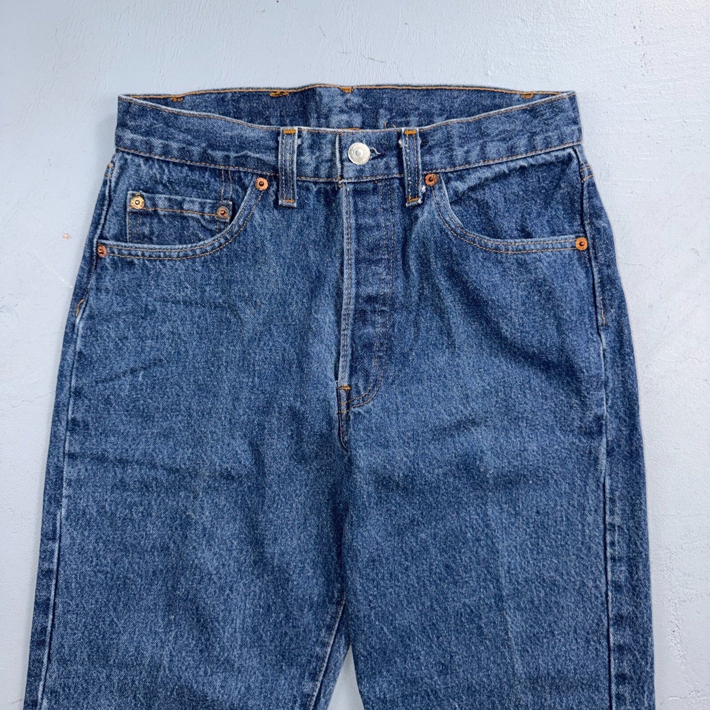 Levis 501 Vintage 80s USA XX Straight Leg Jeans Blue Med Wash 30x32 Act 26x28