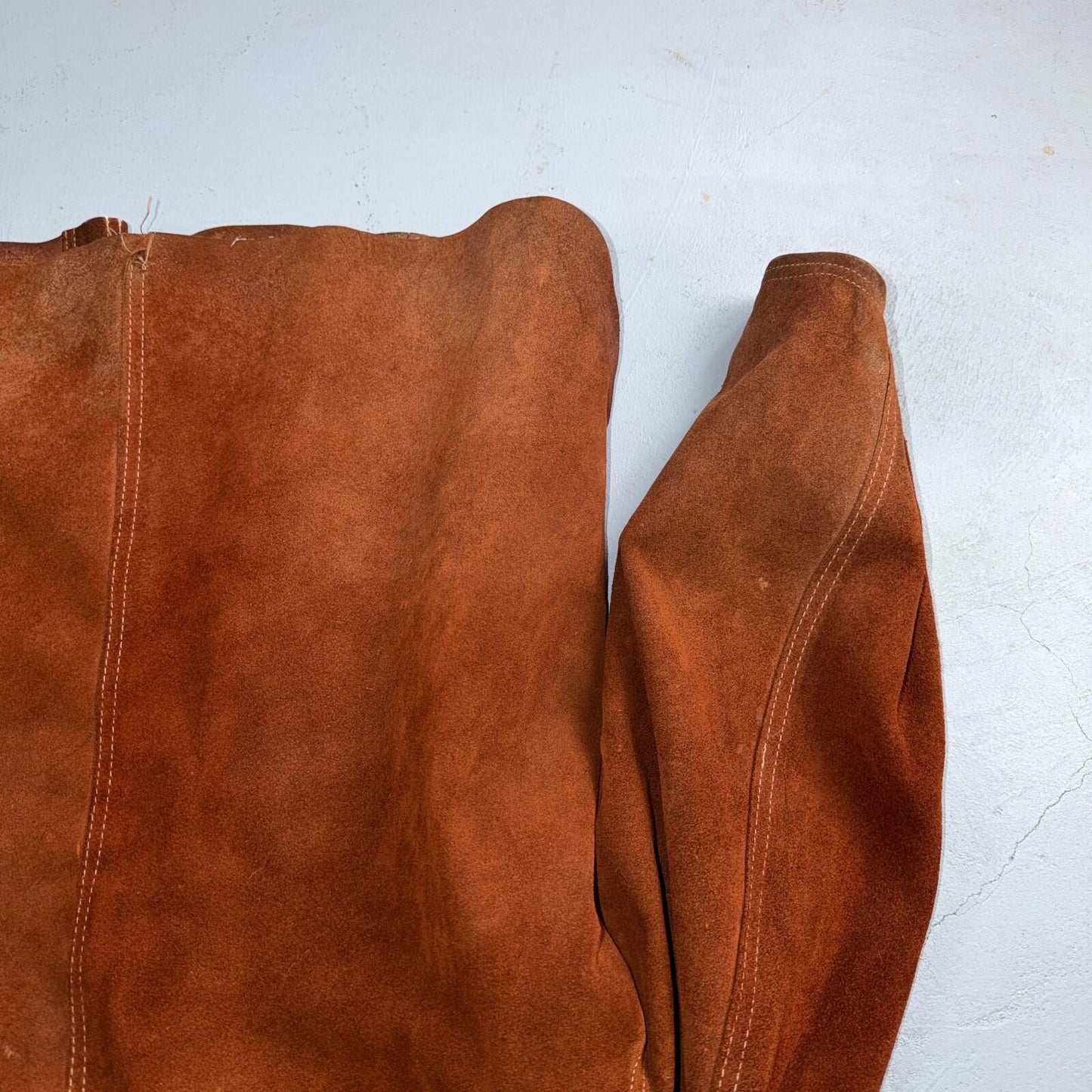 Buckboard Vintage Suede Leather Western Jacket Snap Buttons Men’s Size 44